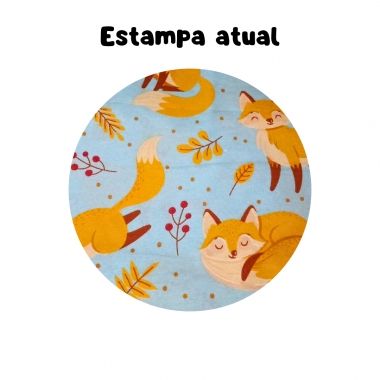 Cama Retangular Estampada Azul